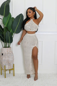 Summers In Mykonos Skirt Set