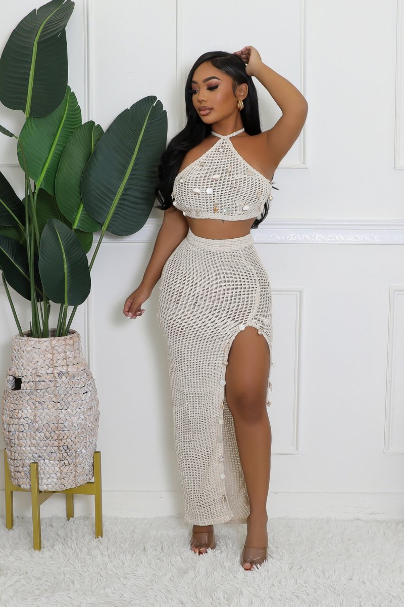 Summers In Mykonos Skirt Set