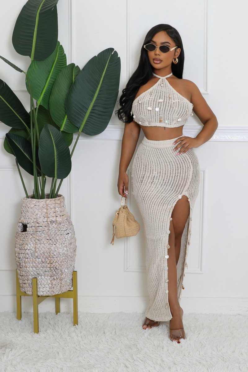 Summers In Mykonos Skirt Set