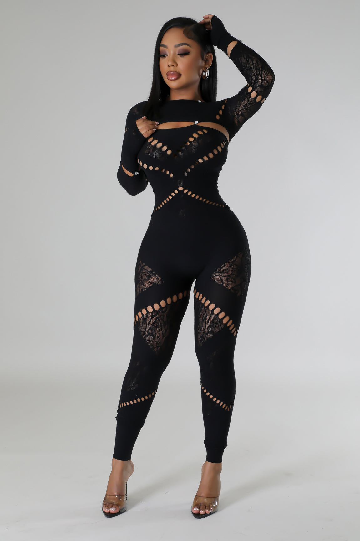 Baddie Alert Jumpsuit Set