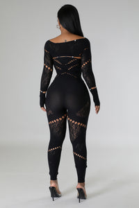 Baddie Alert Jumpsuit Set