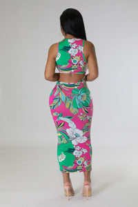 Tropical Talks Midi Dress