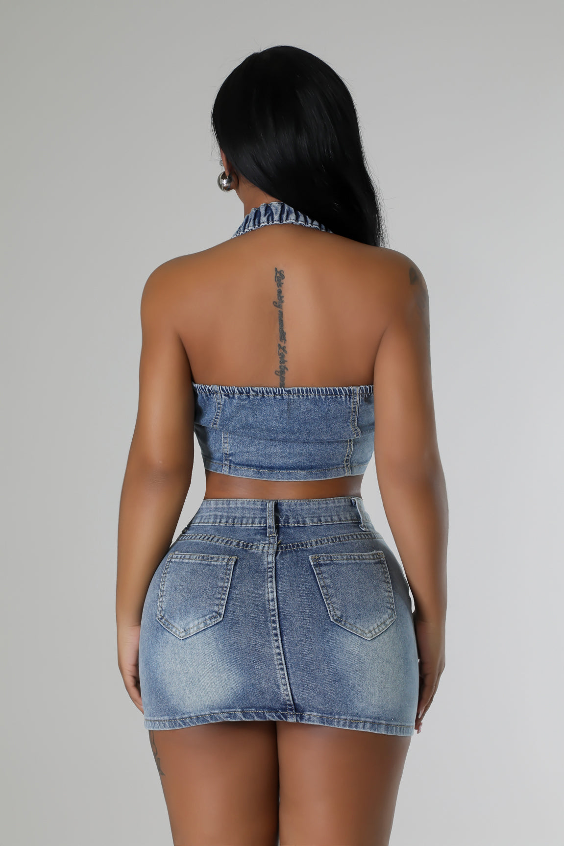 DND Denim Skirt Set