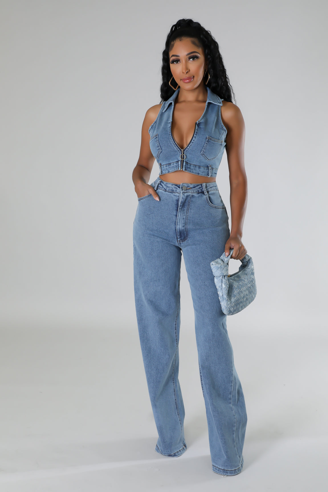 OMW Denim Pant Set