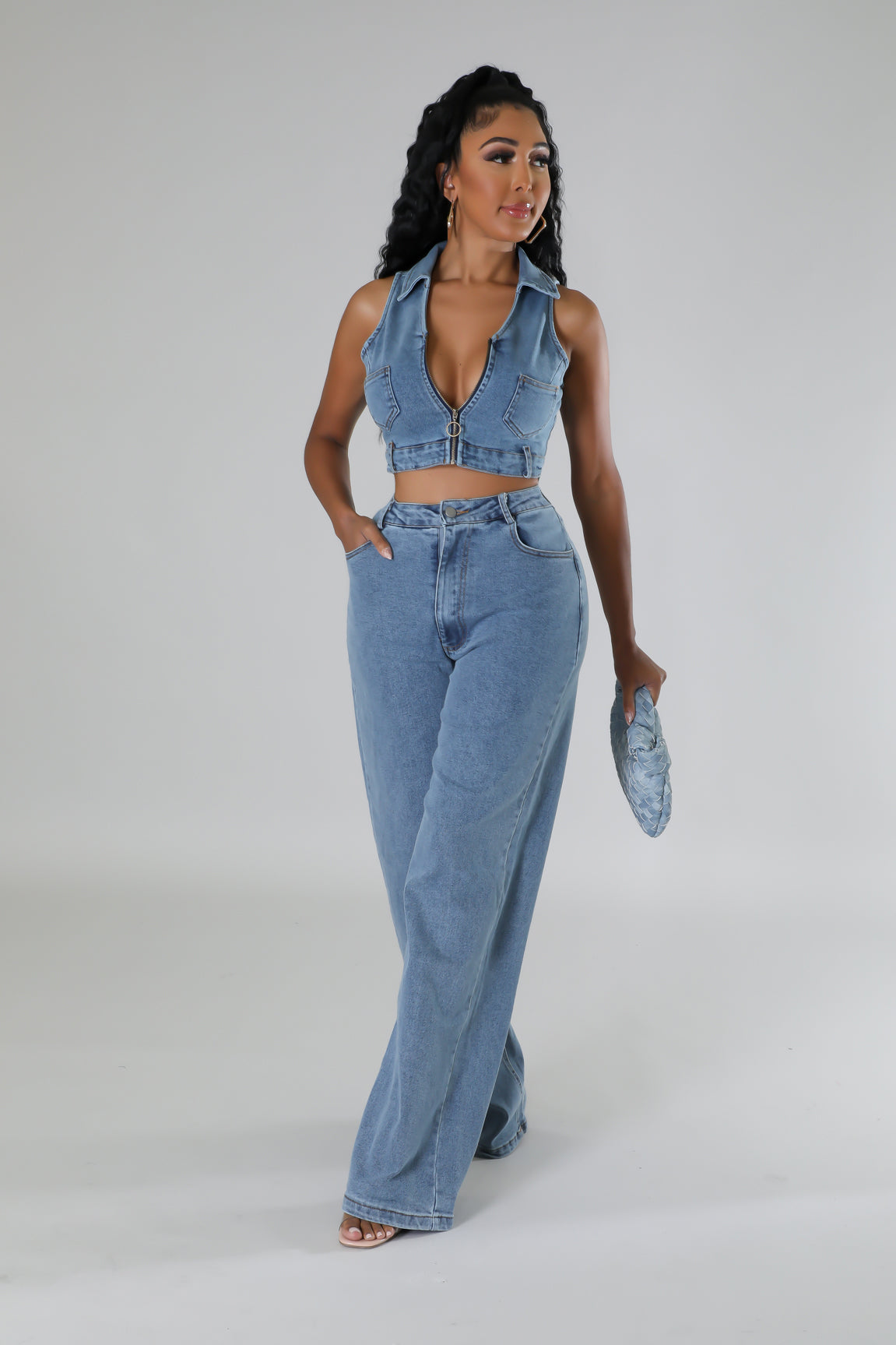 OMW Denim Pant Set