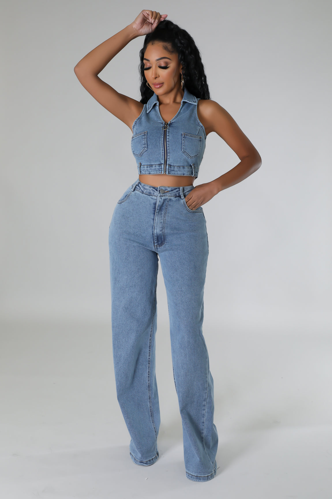 OMW Denim Pant Set