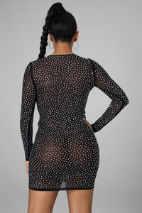 All Eyes On Me Mesh Dress